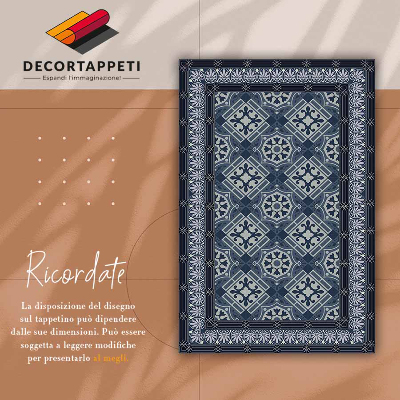 Tapete de vinil Talavera azul marinho