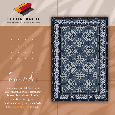 Tapete de vinil Talavera azul marinho