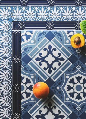 Tapete de vinil Talavera azul marinho