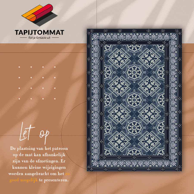 Tapete de vinil Talavera azul marinho