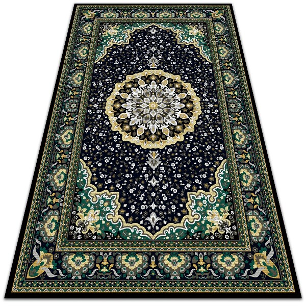 Tapete vinílico Mandala dourada