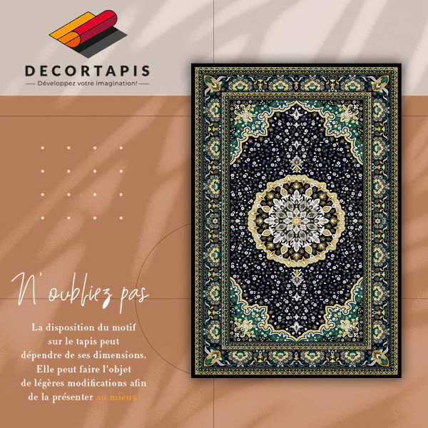 Tapete vinílico Mandala dourada