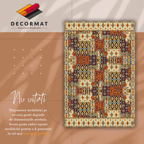 Tapete de vinil Patchwork geométrico