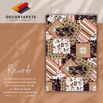 Tapete vinílico Colcha de retalhos caótica