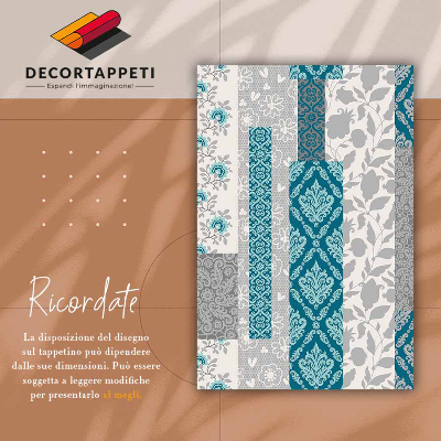Tapete de vinil Flores de mosaico