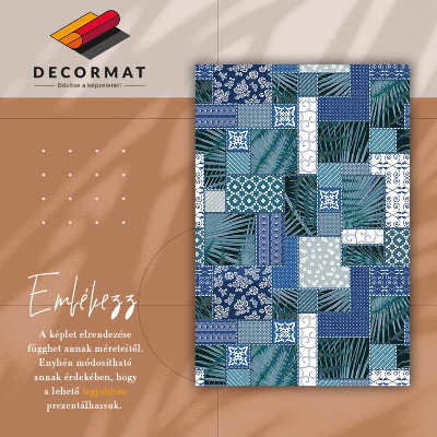 Tapete de vinil Patchwork tropical