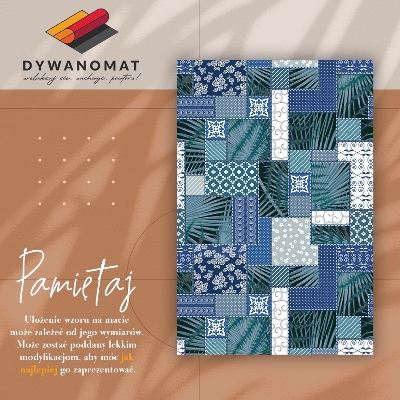 Tapete de vinil Patchwork tropical