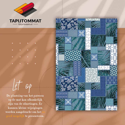Tapete de vinil Patchwork tropical