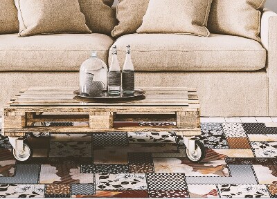 Tapete vinílico Padrão boho floral