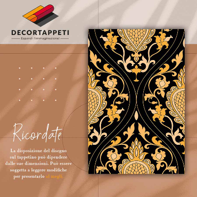 Tapete de vinil Damasco dourado