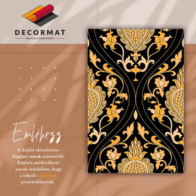 Tapete de vinil Damasco dourado