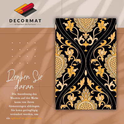 Tapete de vinil Damasco dourado