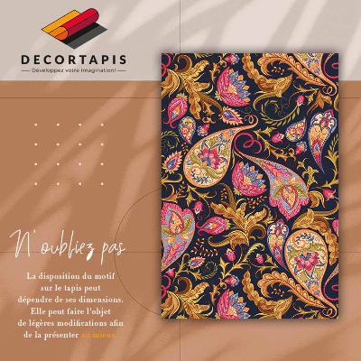 Tapete vinílico Paisley colorido