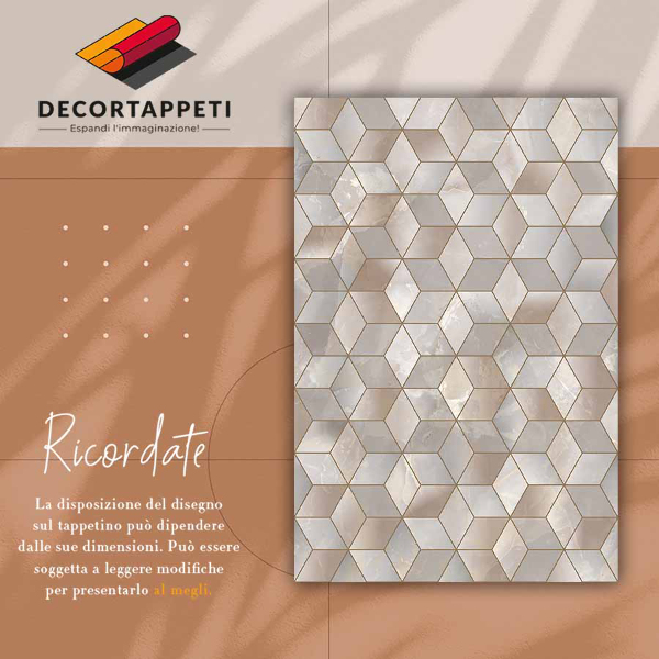 Tapete vinílico Cubos marrons