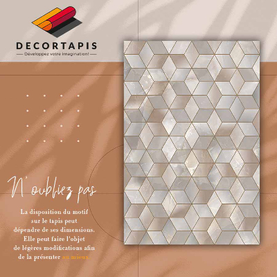 Tapete vinílico Cubos marrons