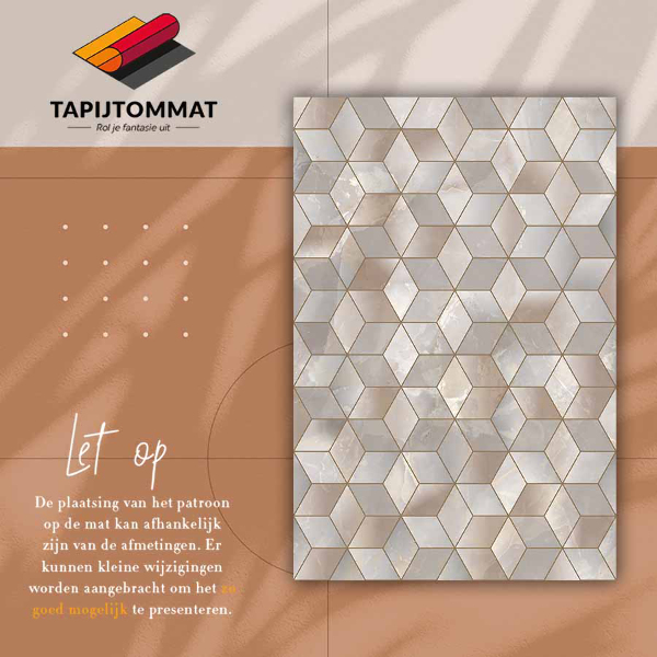 Tapete vinílico Cubos marrons