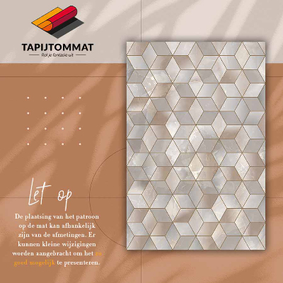 Tapete vinílico Cubos marrons
