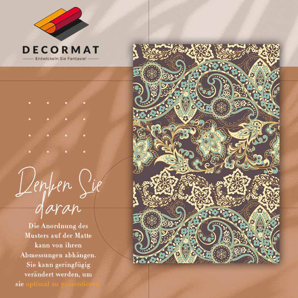Tapete de vinil Paisley estilo asiático