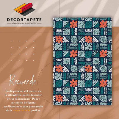 Tapete vinílico Flores geométricas