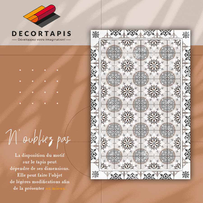 Tapete vinílico Círculos florais