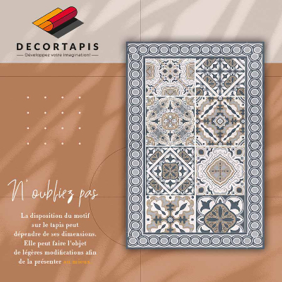Tapete vinílico Azulejos e tranças