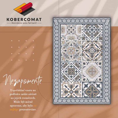 Tapete vinílico Azulejos e tranças