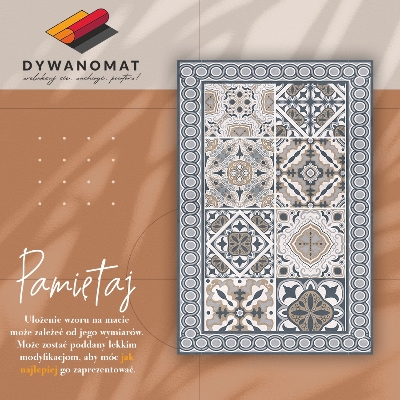 Tapete vinílico Azulejos e tranças