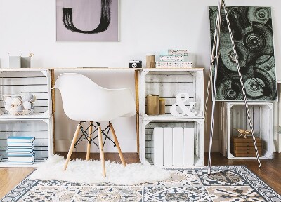 Tapete vinílico Azulejos e tranças