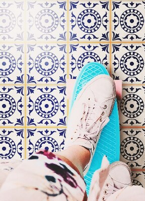 Tapete de vinil Azulejos gregos