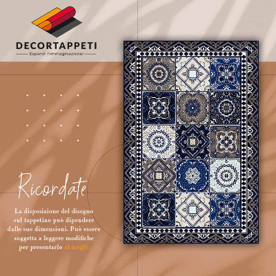 Tapete vinílico Azulejos florais
