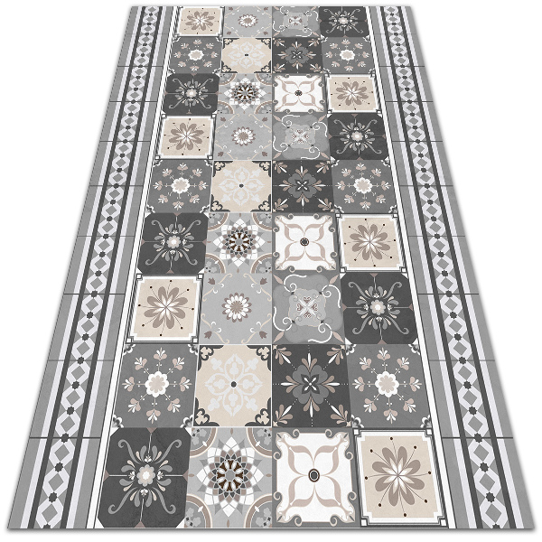 Tapete de vinil Azulejos e tiras