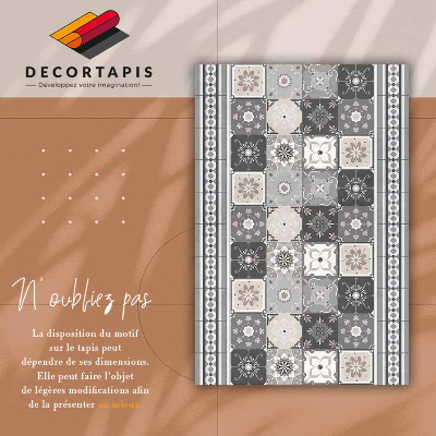 Tapete de vinil Azulejos e tiras