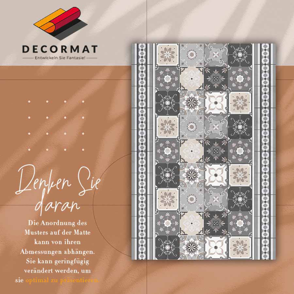 Tapete de vinil Azulejos e tiras