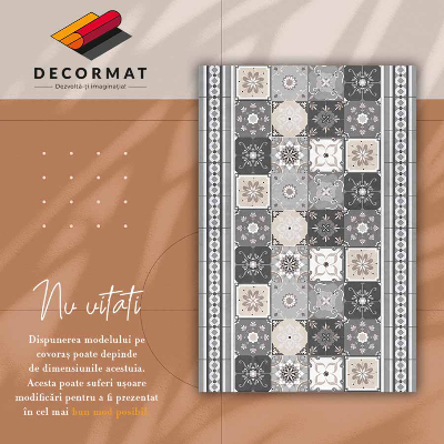 Tapete de vinil Azulejos e tiras