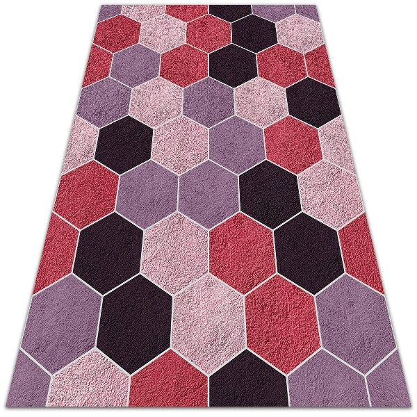 Tapete de vinil Hexágonos texturais