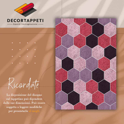 Tapete de vinil Hexágonos texturais