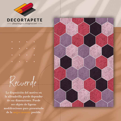 Tapete de vinil Hexágonos texturais