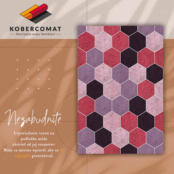 Tapete de vinil Hexágonos texturais