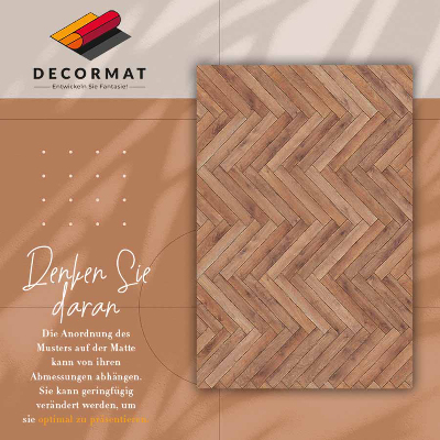 Tapete vinílico Parquet espinha de peixe
