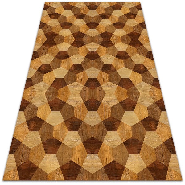 Tapete de vinil Geometria do parquet
