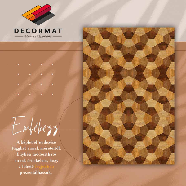 Tapete de vinil Geometria do parquet