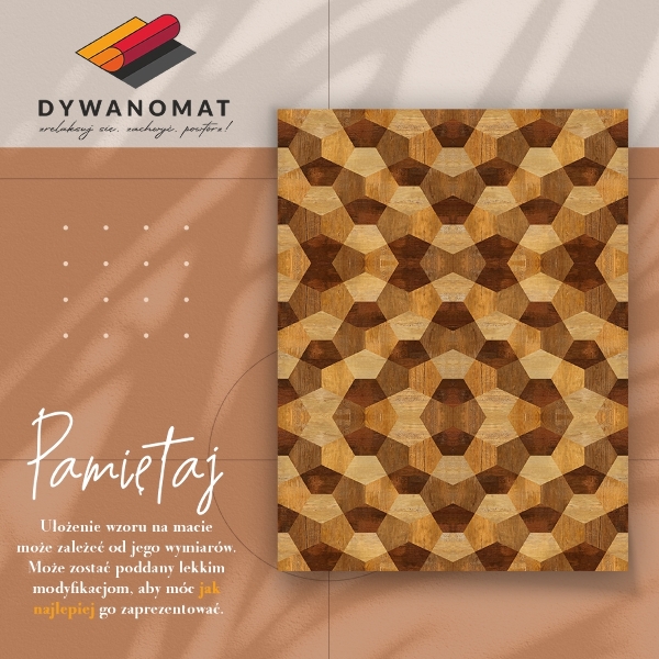 Tapete de vinil Geometria do parquet