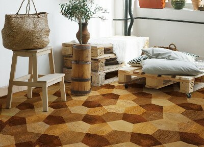 Tapete de vinil Geometria do parquet