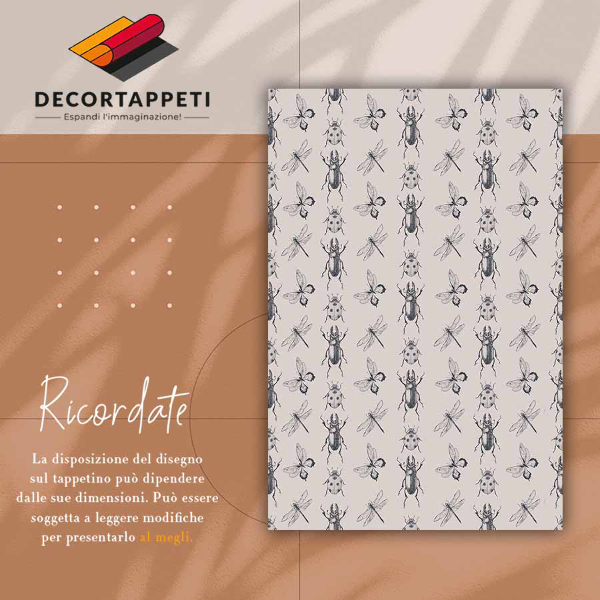 Tapete vinílico Vários insetos