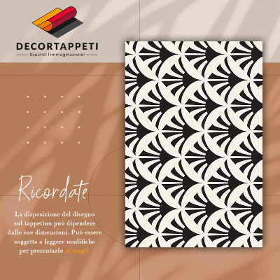 Tapete de vinil Folhas geométricas
