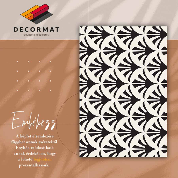 Tapete de vinil Folhas geométricas