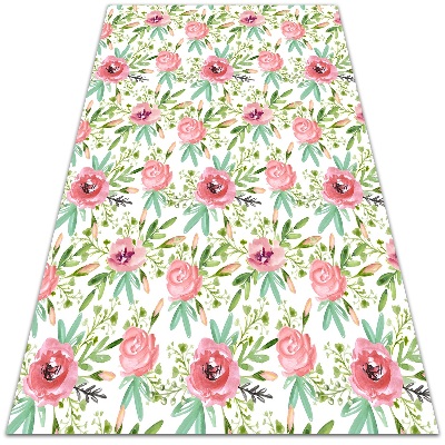 Tapete vinílico Rosas em aquarela
