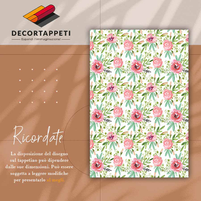 Tapete vinílico Rosas em aquarela