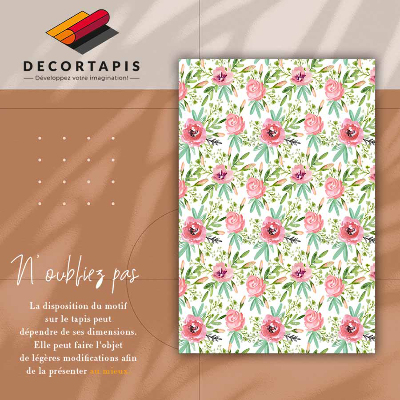 Tapete vinílico Rosas em aquarela