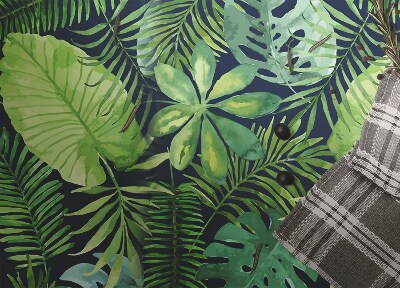Tapete vinílico Folhas tropicais